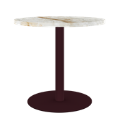 Burgundy Halo Cafe Table